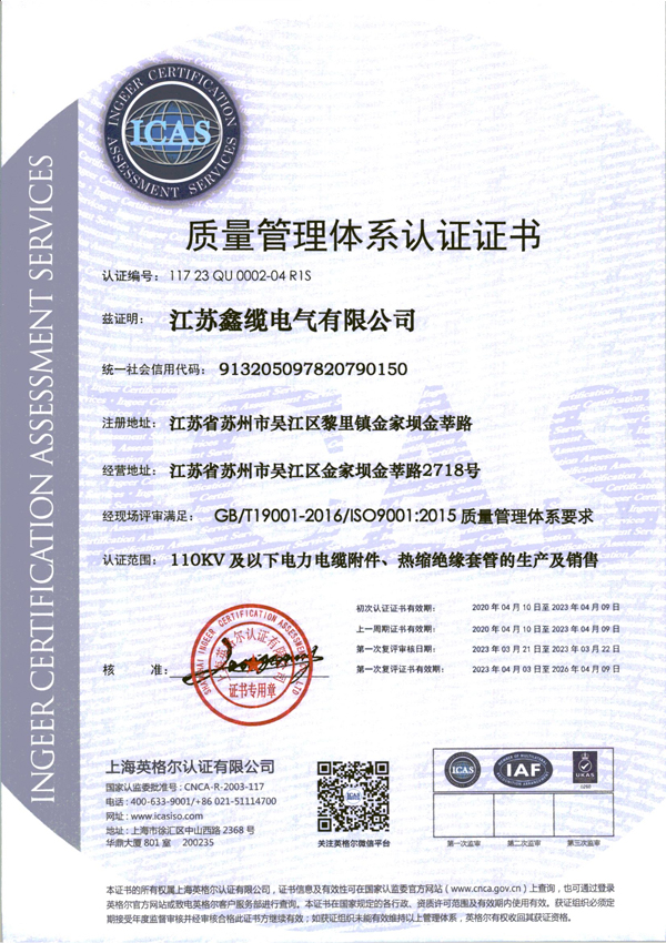 ISO9001-2015質量管理體系